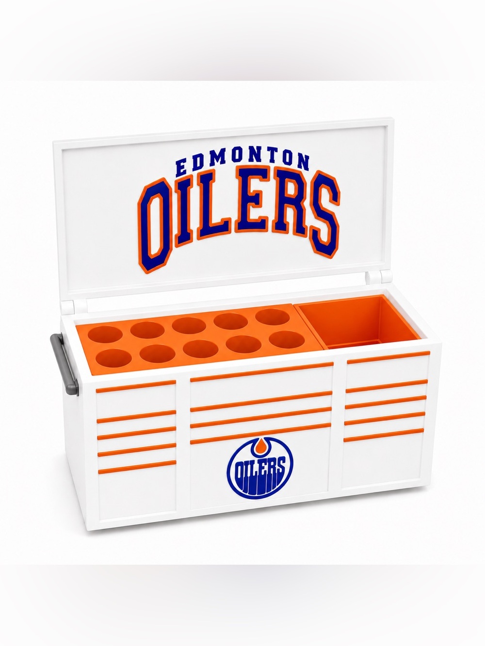 Edmonton Oilers Mini Toolbox Pen And Trinket Holder Desk Top Organizer